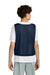 Sport-Tek YST512 Youth Reversible Lacrosse Pinnie Tank Top True Navy Blue/White Model Back