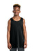 Sport-Tek YST551 Youth Moisture Wicking Competitor Rev Tank Top Black/White Model Front
