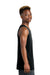 Sport-Tek YST551 Youth Moisture Wicking Competitor Rev Tank Top Black/White Model Side