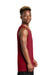 Sport-Tek YST551 Youth Moisture Wicking Competitor Rev Tank Top Deep Red/Black Model Side