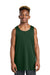 Sport-Tek YST551 Youth Moisture Wicking Competitor Rev Tank Top Forest Green/White Model Front