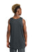 Sport-Tek YST551 Youth Moisture Wicking Competitor Rev Tank Top Iron Grey/White Model Back