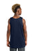 Sport-Tek YST551 Youth Moisture Wicking Competitor Rev Tank Top True Navy Blue/White Model Back