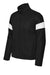 Sport-Tek YST800 Youth Moisture Wicking Travel Full Zip Jacket Black/White Flat Front
