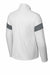 Sport-Tek YST800 Youth Moisture Wicking Travel Full Zip Jacket White/Iron Grey Flat Back