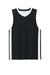 Sport-Tek YST900 Youth Rival Basketball Moisture Wicking Reversible Jersey Tank Top Black/White Flat Front