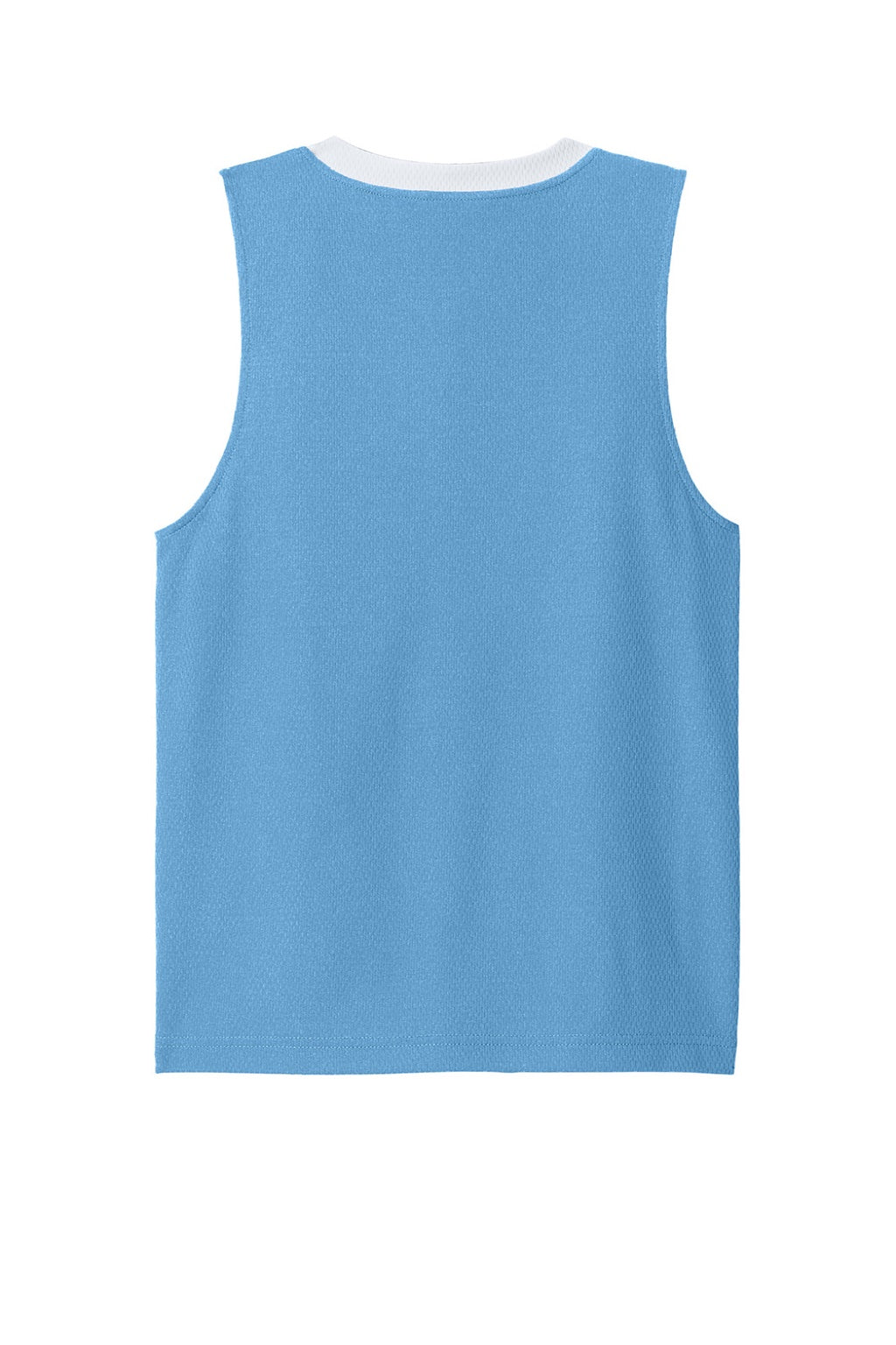 Sport-Tek YST900 Youth Rival Basketball Moisture Wicking Reversible Jersey Tank Top Carolina Blue/White Flat Back