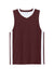 Sport-Tek YST900 Youth Rival Basketball Moisture Wicking Reversible Jersey Tank Top Maroon/White Flat Front