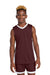 Sport-Tek YST900 Youth Rival Basketball Moisture Wicking Reversible Jersey Tank Top Maroon/White Model Front