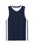 Sport-Tek YST900 Youth Rival Basketball Moisture Wicking Reversible Jersey Tank Top True Navy Blue/White Flat Front