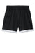 Sport-Tek YST901 Youth Rival Moisture Wicking Basketball Shorts Black/White Flat Back