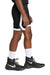 Sport-Tek YST901 Youth Rival Moisture Wicking Basketball Shorts Black/White Model Side