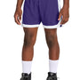 Sport-Tek Youth Rival Moisture Wicking Basketball Shorts - Purple/White