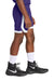 Sport-Tek YST901 Youth Rival Moisture Wicking Basketball Shorts Purple/White Model Side