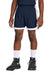 Sport-Tek YST901 Youth Rival Moisture Wicking Basketball Shorts True Navy Blue/White Model Front