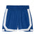 Sport-Tek YST901 Youth Rival Moisture Wicking Basketball Shorts True Royal Blue/White Flat Front