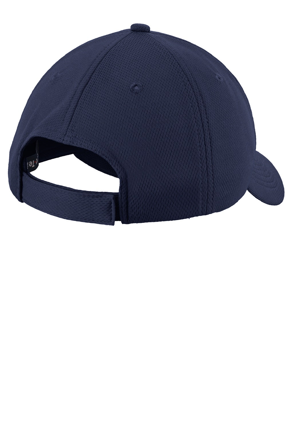 Sport-Tek Hats YSTC26 Youth Moisture Wicking RacerMesh Adjustable Hat True Navy Blue Flat Back
