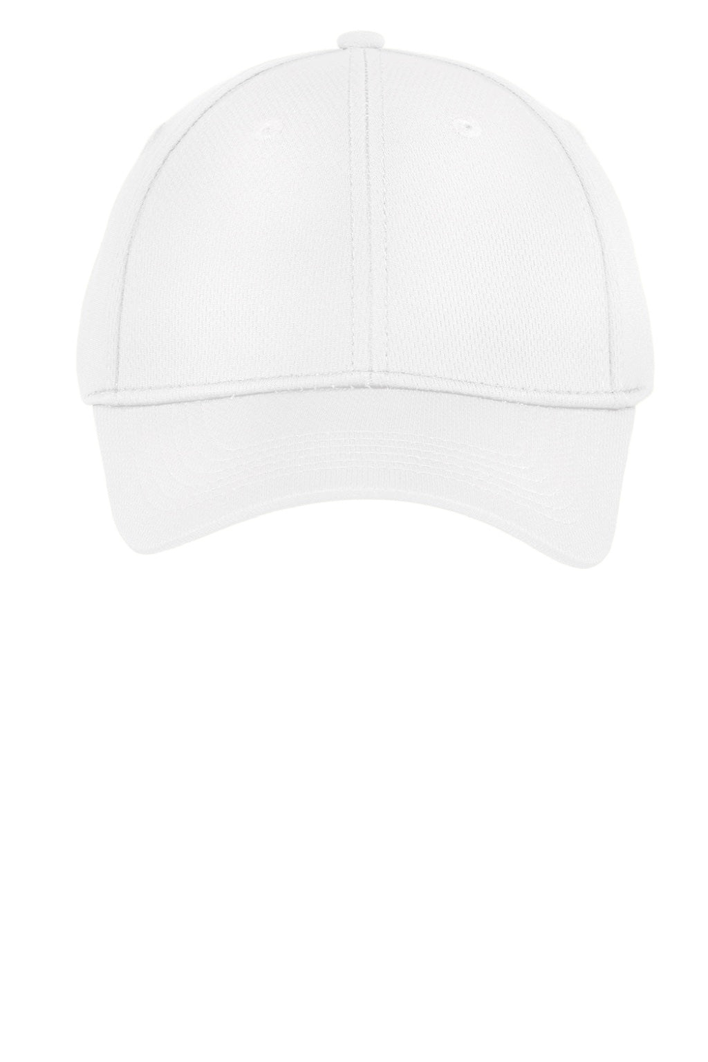 Sport-Tek Hats YSTC26 Youth Moisture Wicking RacerMesh Adjustable Hat White Flat Front