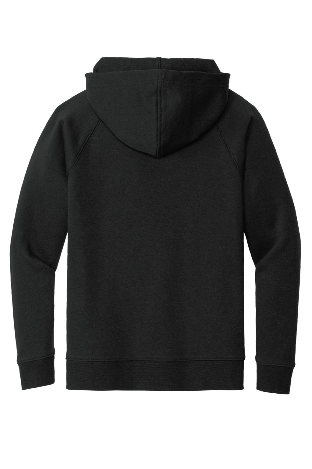 Sport-Tek YSTF200 Youth Drive Fleece Hooded Sweatshirt Hoodie w/ Pouch Pocket Black Flat Back