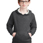 Sport-Tek Youth Drive Fleece Hooded Sweatshirt Hoodie w/ Pouch Pocket - Heather Graphite Grey