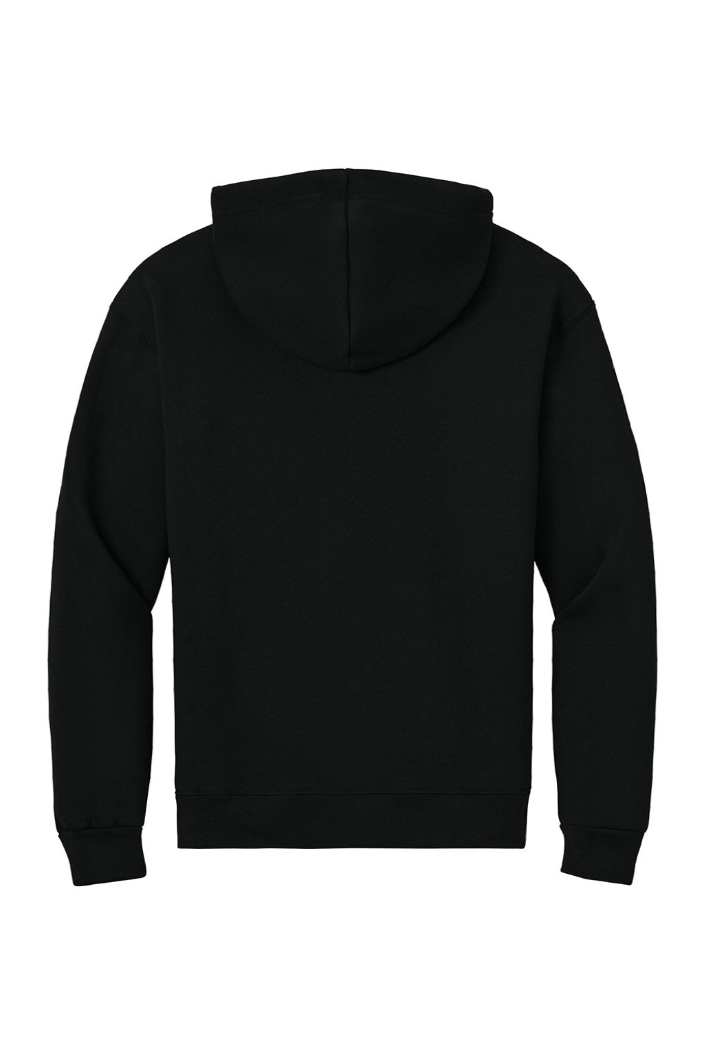 Jerzees Z12M Mens Rugged Full Zip Hooded Sweatshirt Hoodie w/ Pockets Black Ink Flat Back
