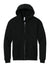 Jerzees Z12M Mens Rugged Full Zip Hooded Sweatshirt Hoodie w/ Pockets Black Ink Flat Front
