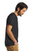 Alternative AA1070/1070 Mens Go To Jersey Short Sleeve Crewneck T-Shirt Heather Black Model Side