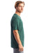 Alternative AA1070/1070 Mens Go To Jersey Short Sleeve Crewneck T-Shirt Pine Green Model Side