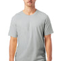 Alternative Mens Go To Jersey Short Sleeve Crewneck T-Shirt - Light Grey