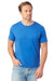 Alternative AA1070/1070 Mens Go To Jersey Short Sleeve Crewneck T-Shirt Royal Blue Model Front