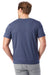 Alternative AA1070/1070 Mens Go To Jersey Short Sleeve Crewneck T-Shirt Light Navy Blue Model Back