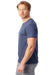 Alternative AA1070/1070 Mens Go To Jersey Short Sleeve Crewneck T-Shirt Light Navy Blue Model Side