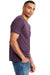 Alternative AA1070/1070 Mens Go To Jersey Short Sleeve Crewneck T-Shirt Dark Purple Model Side