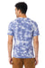 Alternative AA1070/1070 Mens Go To Jersey Short Sleeve Crewneck T-Shirt Blue Tie Dye Model Back