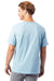 Alternative AA1070/1070 Mens Go To Jersey Short Sleeve Crewneck T-Shirt Light Blue Model Back