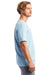 Alternative AA1070/1070 Mens Go To Jersey Short Sleeve Crewneck T-Shirt Light Blue Model Side