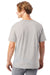Alternative AA1070/1070 Mens Go To Jersey Short Sleeve Crewneck T-Shirt Heather Light Grey Model Back