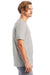 Alternative AA1070/1070 Mens Go To Jersey Short Sleeve Crewneck T-Shirt Heather Light Grey Model Side