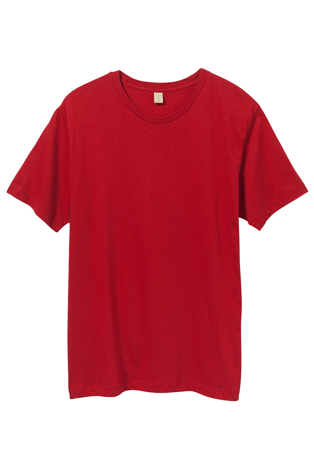 Alternative AA1070/1070 Mens Go To Jersey Short Sleeve Crewneck T-Shirt Apple Red Flat Front