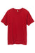 Alternative AA1070/1070 Mens Go To Jersey Short Sleeve Crewneck T-Shirt Apple Red Flat Front