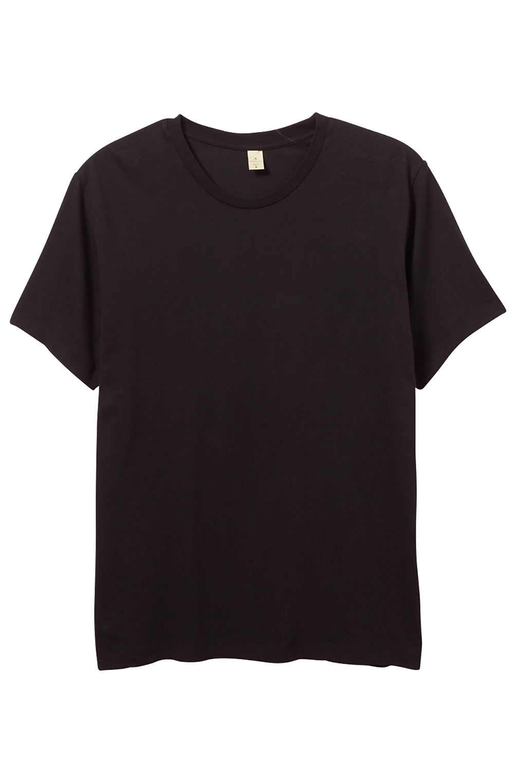Alternative AA1070/1070 Mens Go To Jersey Short Sleeve Crewneck T-Shirt Black Flat Front
