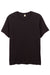 Alternative AA1070/1070 Mens Go To Jersey Short Sleeve Crewneck T-Shirt Black Flat Front