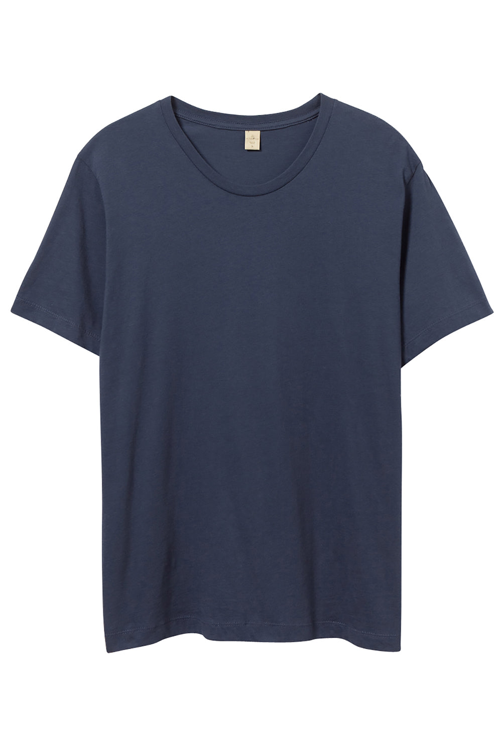 Alternative AA1070/1070 Mens Go To Jersey Short Sleeve Crewneck T-Shirt Light Navy Blue Flat Front