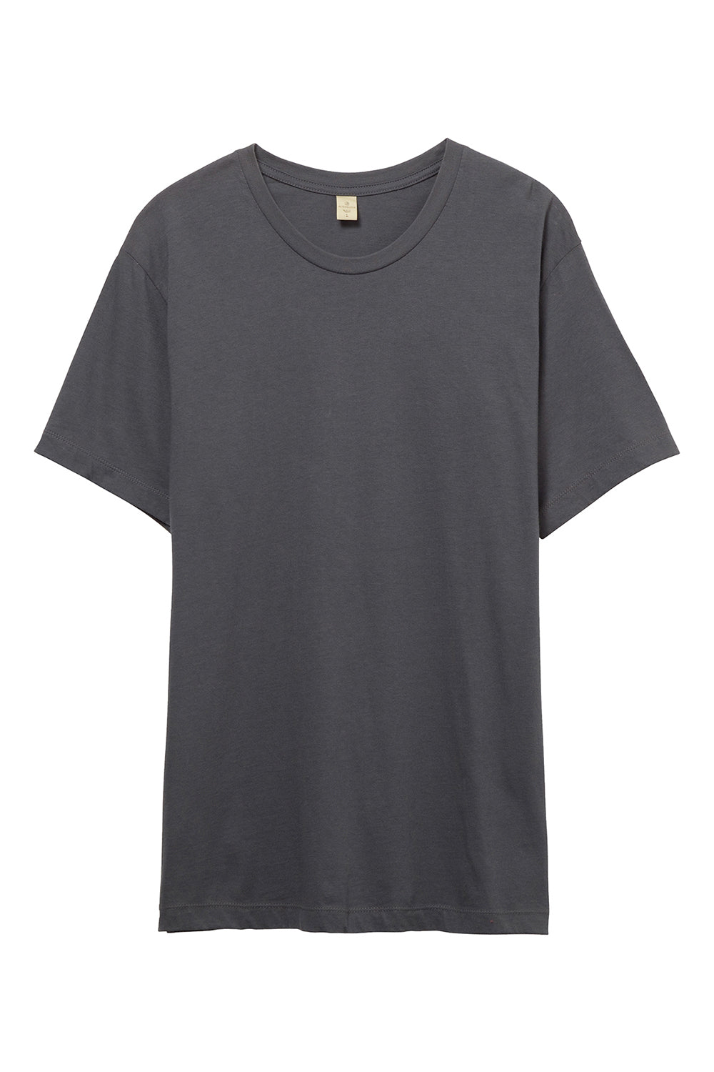 Alternative AA1070/1070 Mens Go To Jersey Short Sleeve Crewneck T-Shirt Asphalt Grey Flat Front