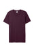 Alternative AA1070/1070 Mens Go To Jersey Short Sleeve Crewneck T-Shirt Dark Purple Flat Front