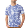 Alternative Mens Go To Jersey Short Sleeve Crewneck T-Shirt - Blue Tie Dye