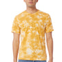 Alternative Mens Go To Jersey Short Sleeve Crewneck T-Shirt - Gold Tie Dye