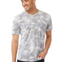 Alternative Mens Go To Jersey Short Sleeve Crewneck T-Shirt - Grey Tie Dye