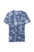 Alternative AA1070/1070 Mens Go To Jersey Short Sleeve Crewneck T-Shirt Blue Tie Dye Flat Front