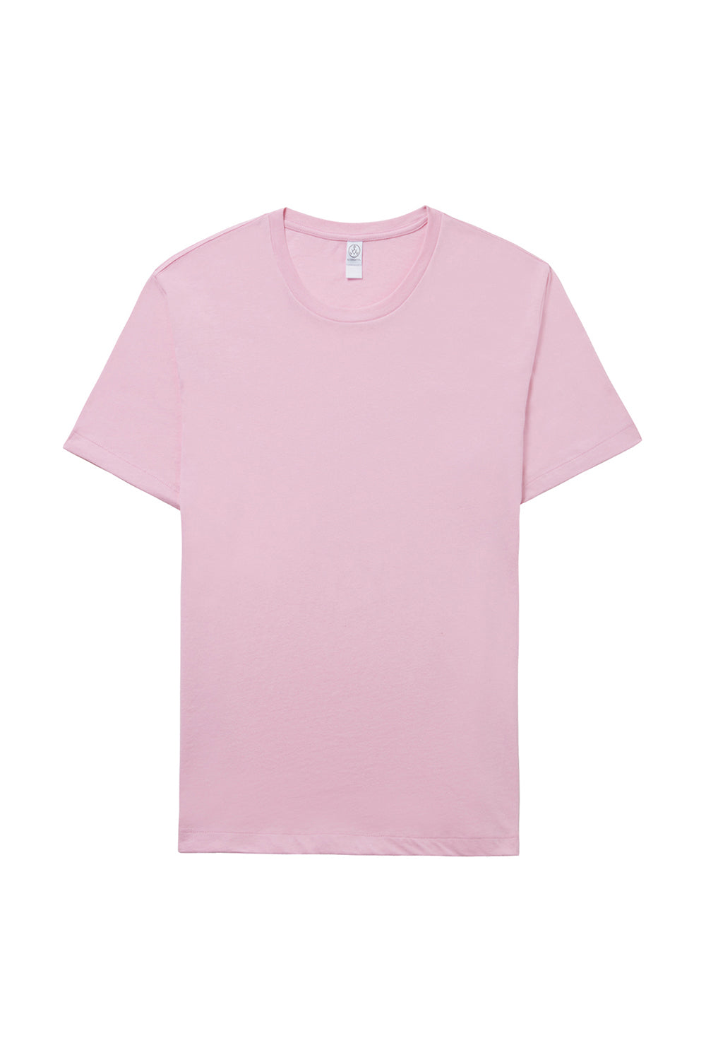 Alternative AA1070/1070 Mens Go To Jersey Short Sleeve Crewneck T-Shirt Highlighter Pink Flat Front
